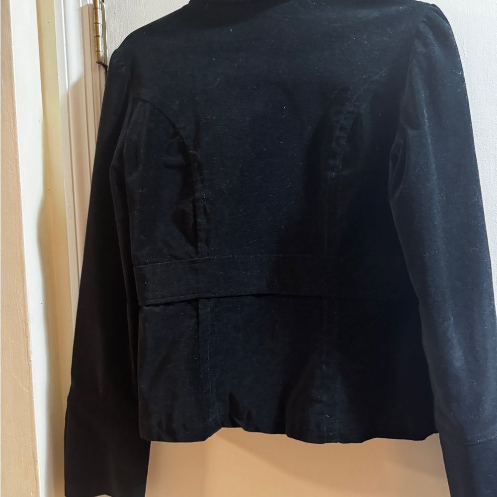 Tulle velvet Black Women's Blazer